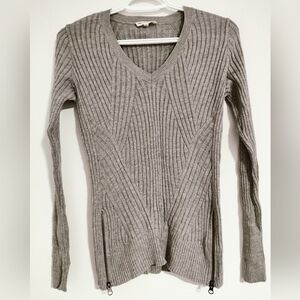 Gray colored knit sweater